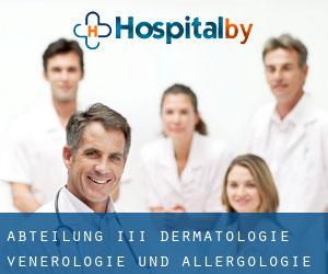 Abteilung III - Dermatologie, Venerologie und Allergologie (Wiederitzsch)