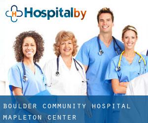 Boulder Community Hospital - Mapleton Center