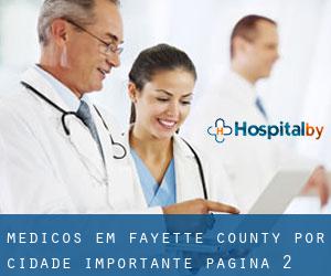 Médicos em Fayette County por cidade importante - página 2